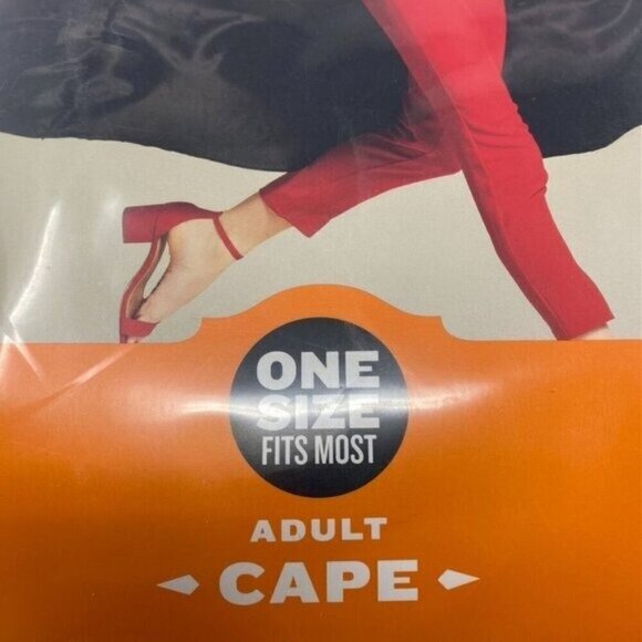 Target Hyde and Eek Adult  Black Cape One Size Halloween Witch Vampire Costume - Picture 3 of 5